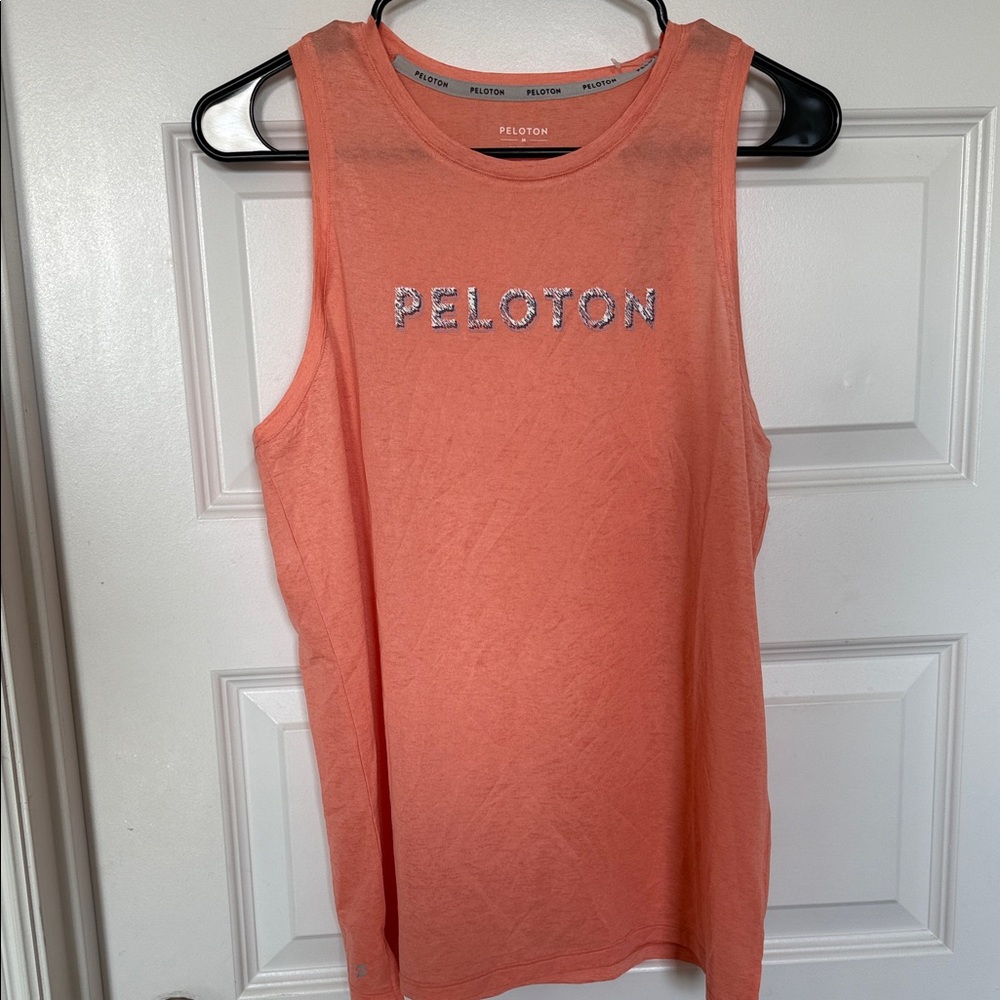 Peloton Women's Coral Muscle Tee - Picture 2 of 8